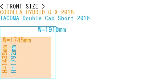 #COROLLA HYBRID G-X 2018- + TACOMA Double Cab Short 2016-